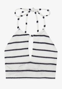 Top - off-white/dark blue