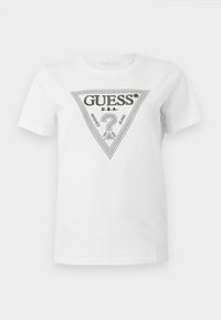 TRIANGLE TEE - Nyomott mintás póló - pure white