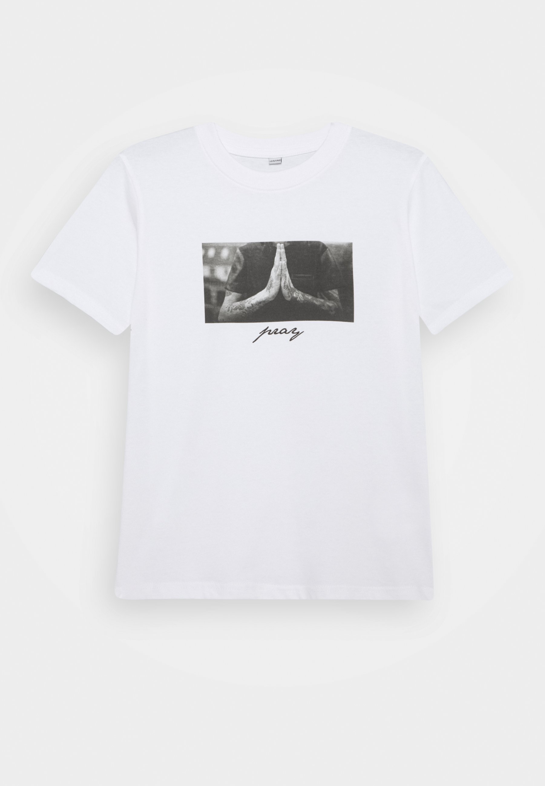 Mister Tee PRAY TEE Print T-shirt white