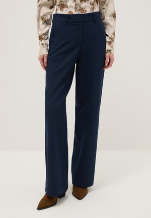 OVS, STRAIGHT STRIPED TROUSERS COMFORTABLE FIT - Broek - navy blue