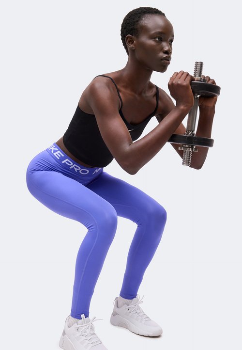 Nike W NP DF 365 MR TIGHT USM - Leggings - purple pulse/white — photo 4