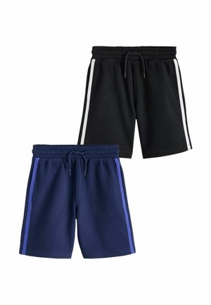 Next, REGULAR FIT - SIDE STRIPE SHORTS 2 PACK - Tracksuit bottoms - black navy