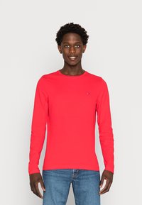 Tommy Hilfiger SLIM FIT LONG SLEEVE TEE - Camisola de manga comprida - red alert