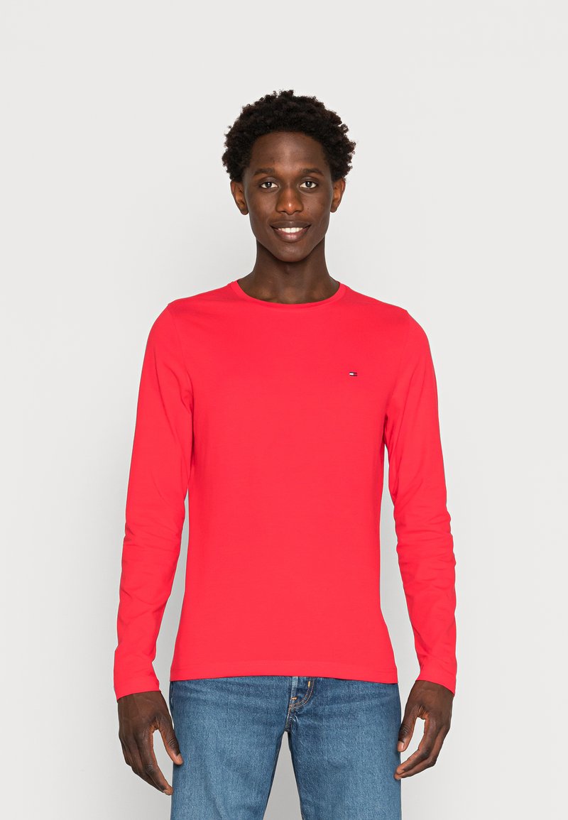 Tommy Hilfiger SLIM FIT LONG SLEEVE TEE - Camisola de manga comprida - red alert