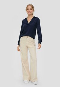 s.Oliver MIT V-AUSSCHNITT - Bluza - navy