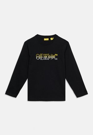OFF-WHITE BIG BOOKISH DOUBLE TEE UNISEX - T-shirt à manches longues - black