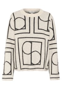 SELTA REGULAR - Džemperis - whisper white w black monogram