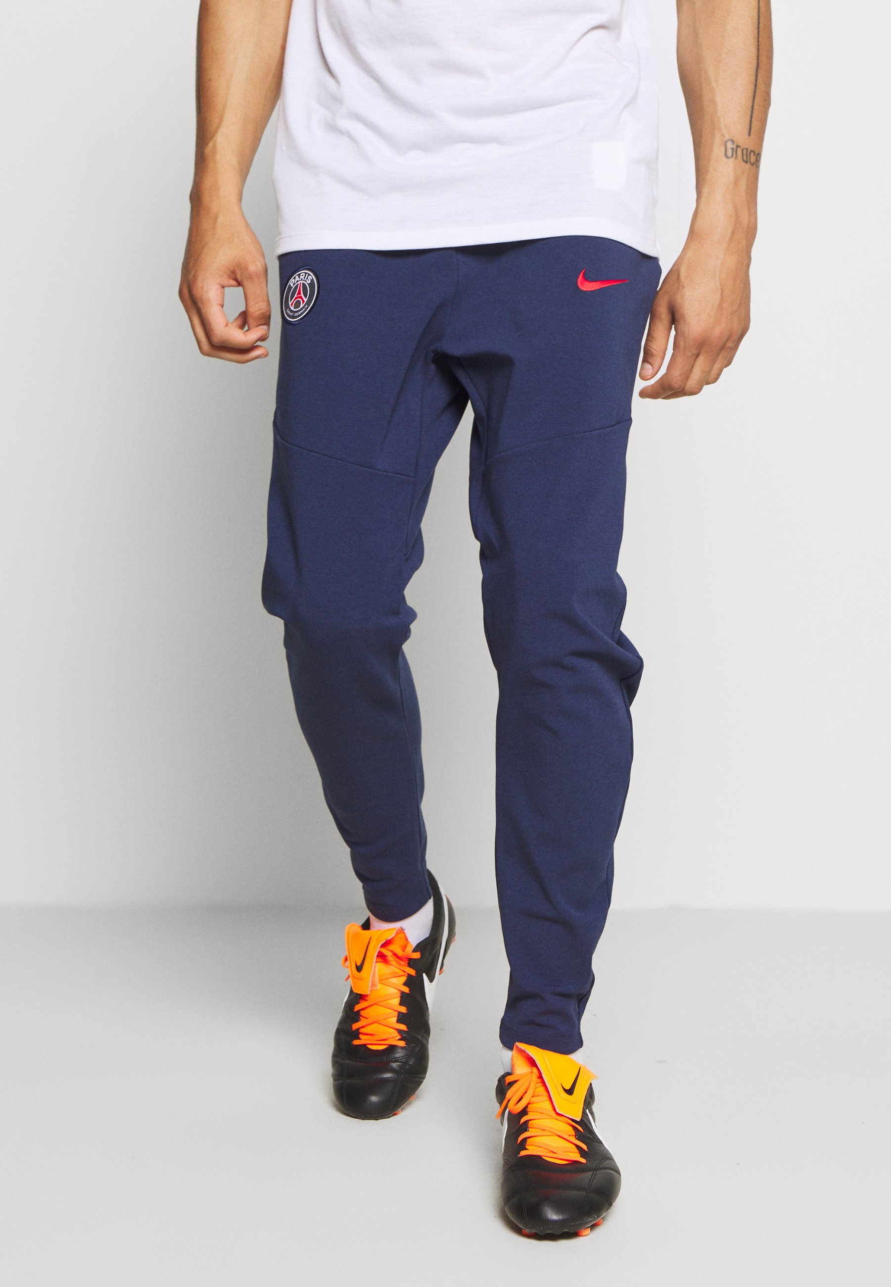 Nike Performance PARIS ST GERMAIN PANT - Club wear - midnight  navy/university red/blue - Zalando.ie