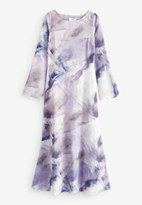 Next LONG SLEEVE COLUMN-REGULAR FIT - Rochie maxi - purple smudge print