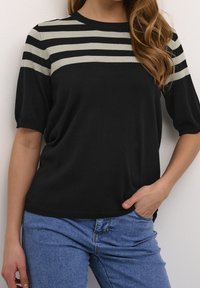 Kaffe Camiseta estampada - black
