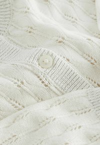 Next POINTELLE  REGULAR FIT - Kardigán - white