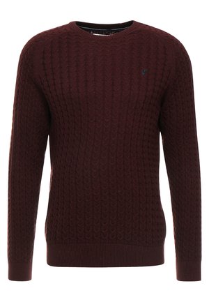 Jumper - mottled bordeaux