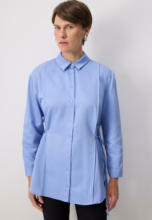 Blúzka so zapínaním na gombíky - blue