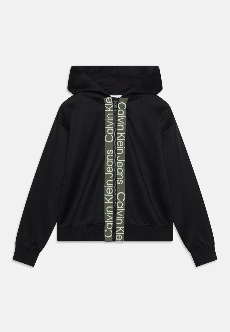 Calvin Klein Jeans TAPE ZIP THROUGH - Training jacket - black