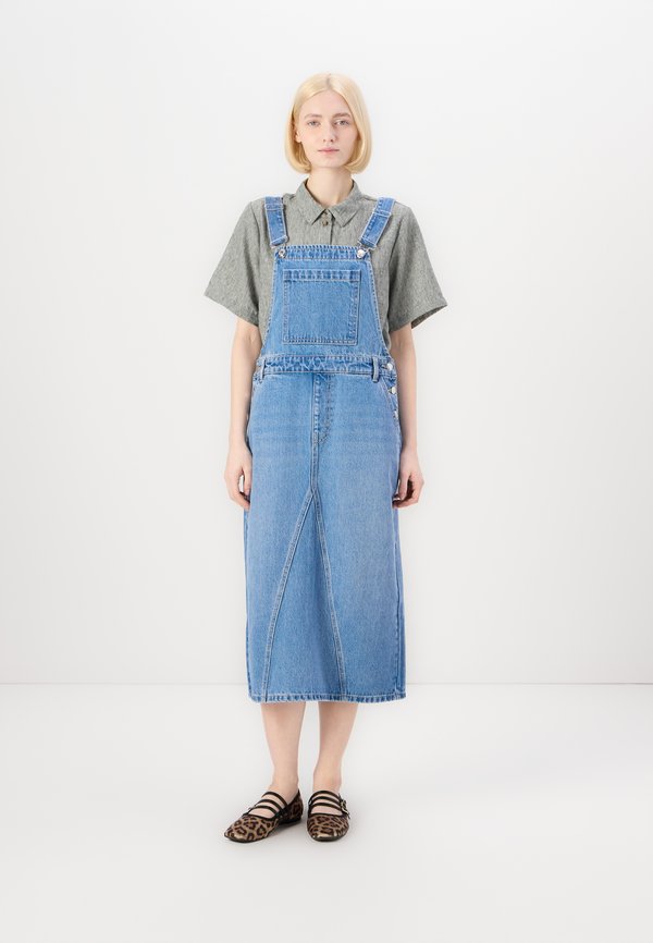VMRANDY CALF SPENCER DRESS - Denim dress