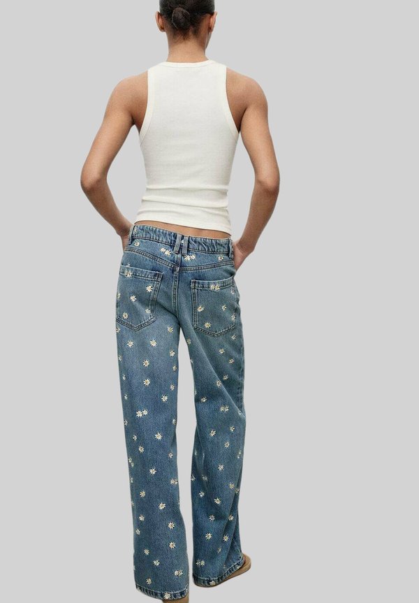 FLOWER-EMBROIDERED WIDE - Wide Leg3