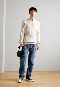 Lindbergh 1/2 ZIP - Maglione - ecru melange