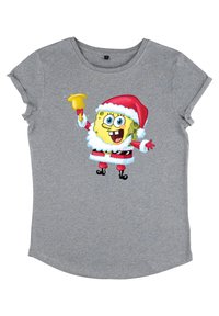 Henry Tiger SPONGEBOB SQUAREPANTS SPONGE CLAUS - T-shirts print - melange grey