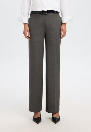 Selected Femme Trousers - dark grey melange