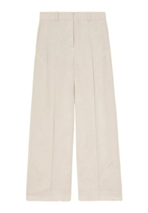 Reiss, REGULAR FIT - OTTIE JACQUARD WIDE-LEG SUIT TROUSERS - Nohavice - white