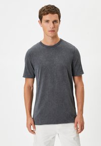 CREW NECK BASIC SHORT SLEEVE - T-shirts basic - grey
