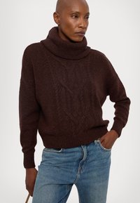 Lauren Ralph Lauren CAISYN LONG SLEEVE - Pulover - circuit brown