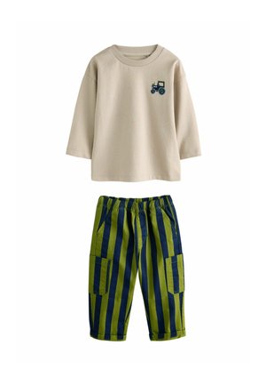 REGULAR FIT SET  - Sweatshirt - blue green farm