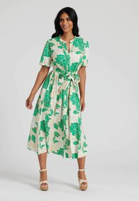 South Beach MIDI WAIST - Skjortklänning - green
