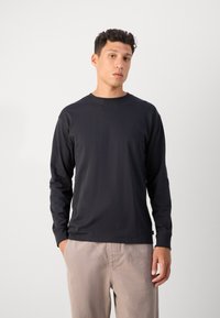 Scotch & Soda LOGO - Top s dlouhým rukávem - anthracite