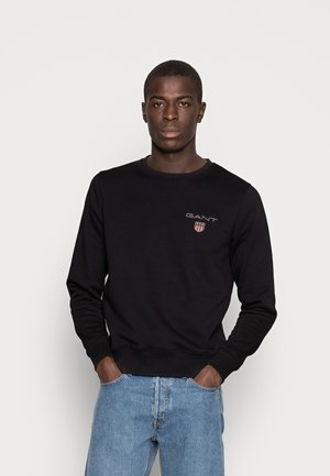 MEDIUM SHIELD CNECK - Felpa - black
