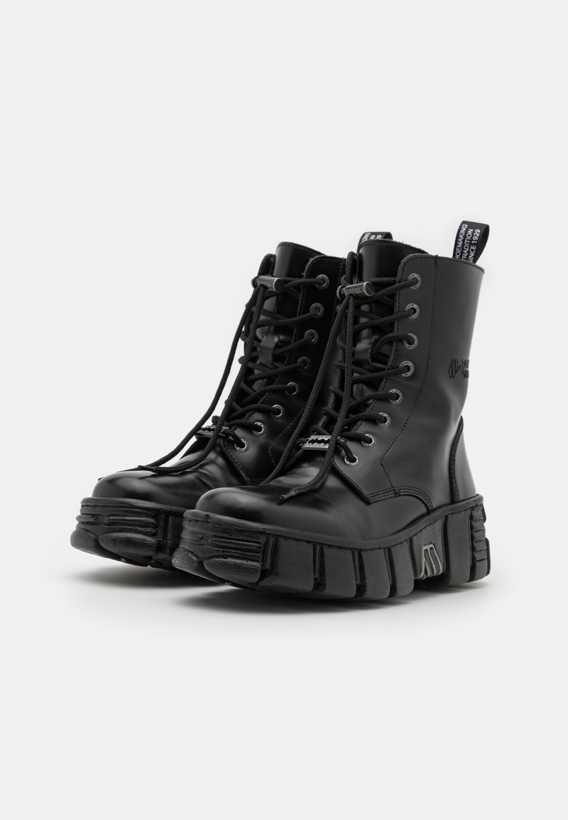 Herren Schnürboots | New Rock Schnürstiefelette black/schwarz - RU08172 Herren Schnürboots | New Rock Schnürstiefelette black/schwarz - RU08172