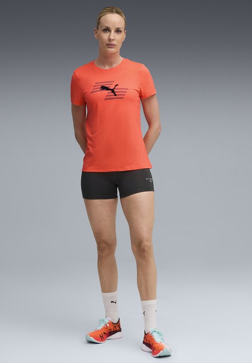 PUMA HYROX GRAPHIC - Camiseta estampada - glowing red — photo 2