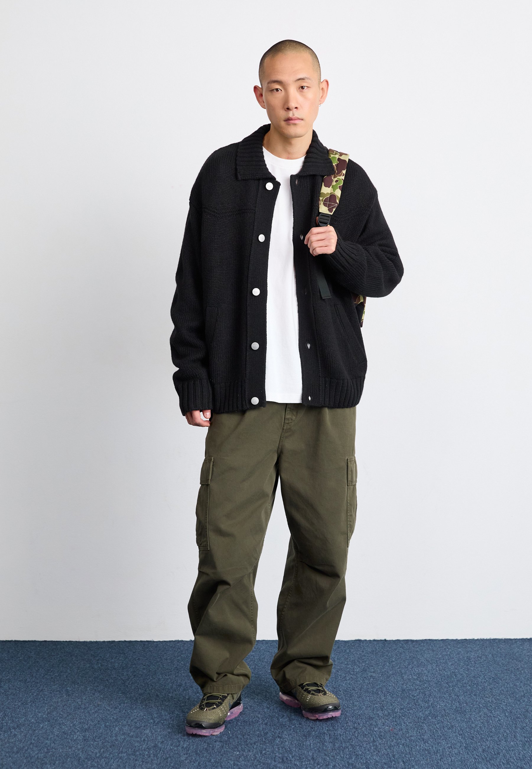 Carhartt WIP SANTA FE CARDIGAN - Cardigan - black/nero - Zalando.it