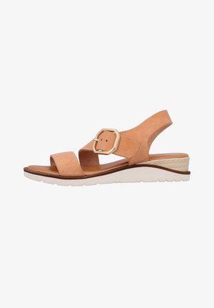 Gusti Leder, SHOES DELIA - Sandaler m/ kilehæl - beige
