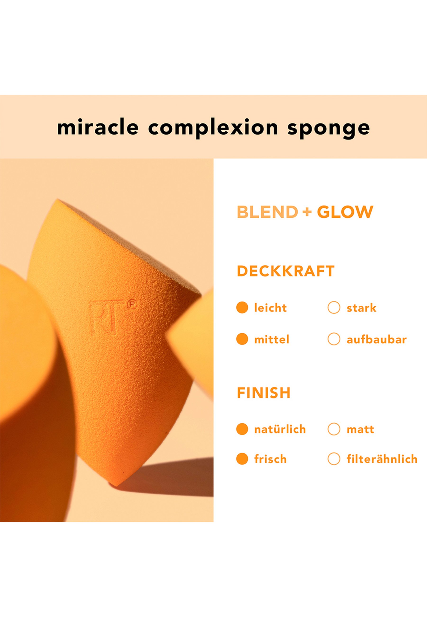 Real Techniques Chroma Miracle Make-up-Schwamm – Für Foundation, Mattes Oder Tau-frisches Finish