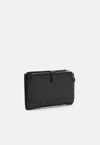 Guess YARMILLA SLG DBL ZIP ORGANIZER - Denarnica - black