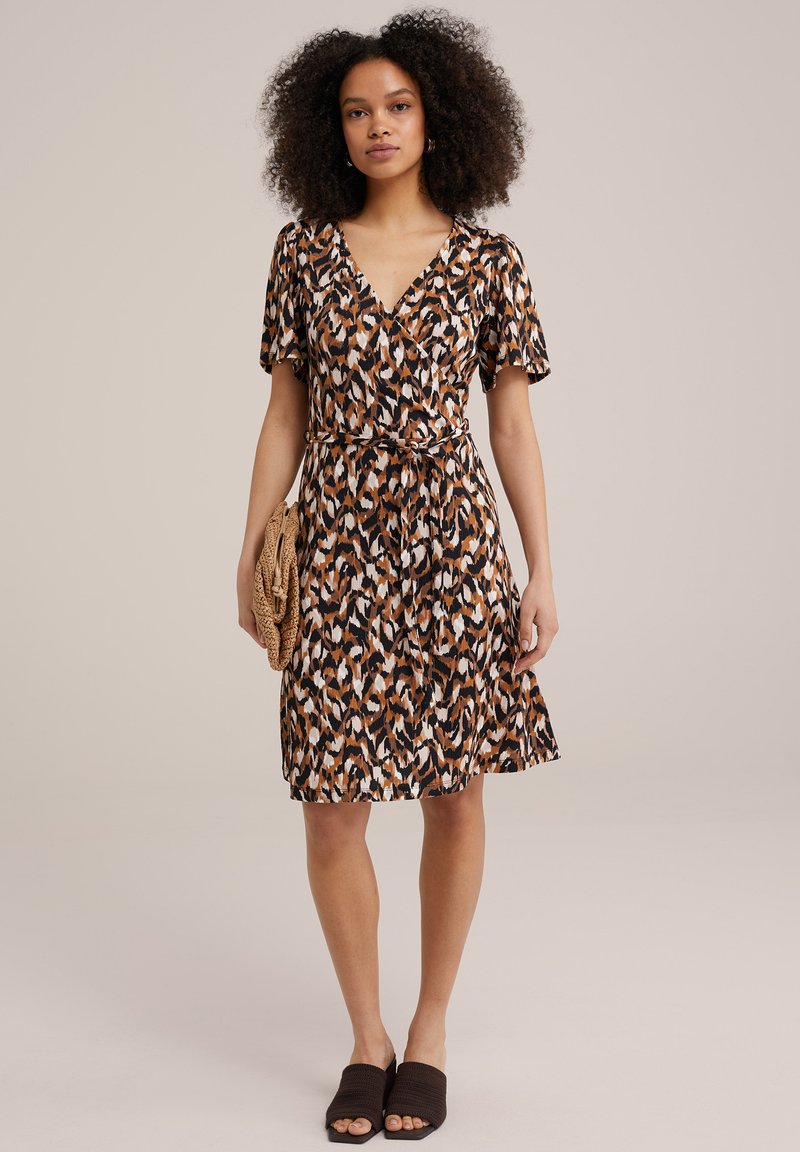 WE Fashion Jerseyjurk bruin WE Fashion Jerseyjurk bruin