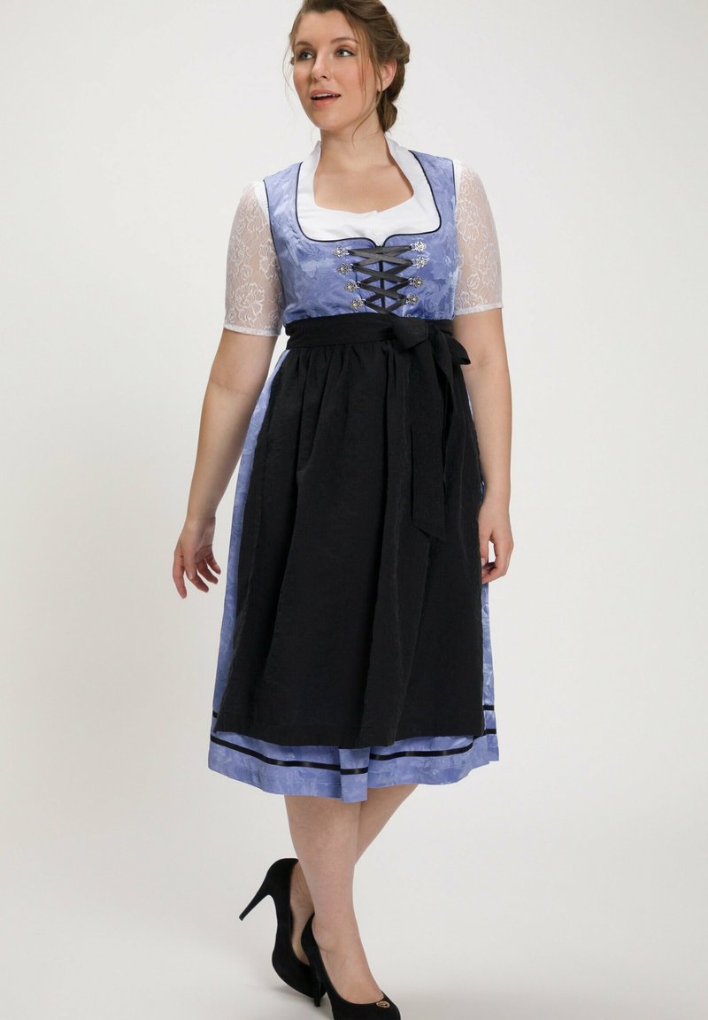 Ulla Popken TRADITIONAL APRON - Dirndl - lavender blue