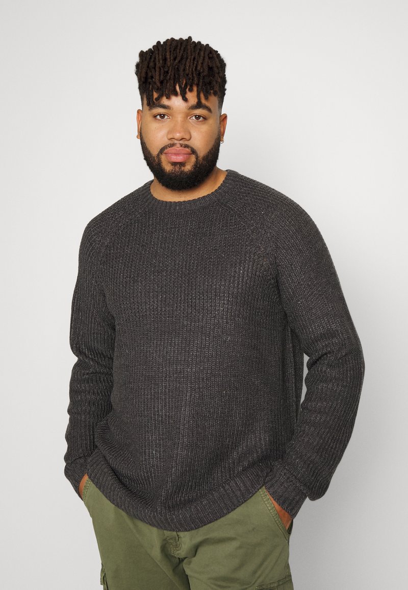 Only & Sons ONSKELVIN CREW NECK - Camisola - dark grey melange