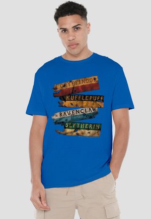 Cotton Soul, HARRY POTTER BURNT BANNERS - Print T-shirt - royal blue