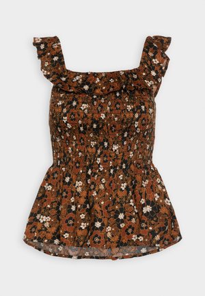 GAP, SMOCKED TANK - Топ - brown