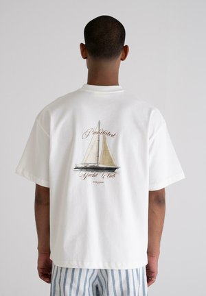 YACHT - Print T-shirt - off white