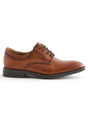 LEATHER LACE-UP SHOES - Snörskor - tan brown