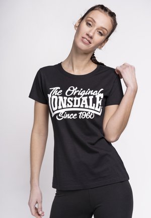 Lonsdale BIRDGEMERE - T-Shirt print - black