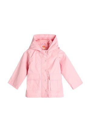 HOODED POCKET ZIPPER AND SNAP BUTTON CLOSURE - Abrigo corto - pink