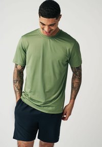 Next ACTIVE TEXTURED STANDARD - Basic póló - sage green