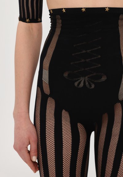 Sinead Gorey SEAMLESS HIGH WAISTED CAPRI - Leggingek - Nadrágok - black