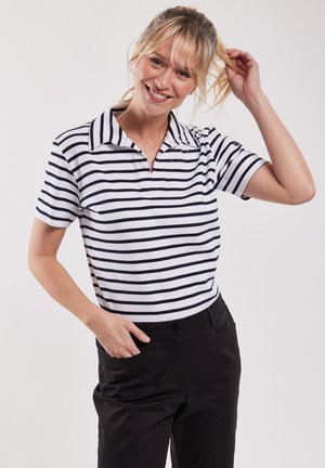 QUILLE - Polo - blanc rich navy