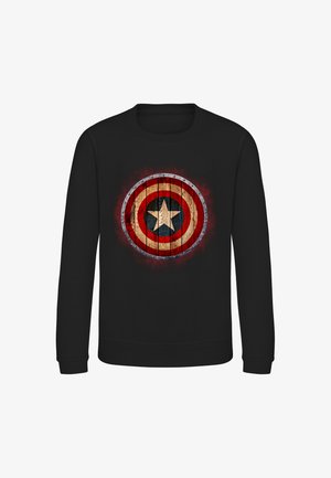 Henry Tiger, MARVEL AVENGERS - WOODEN SHIELD - Sweatshirt - jet black