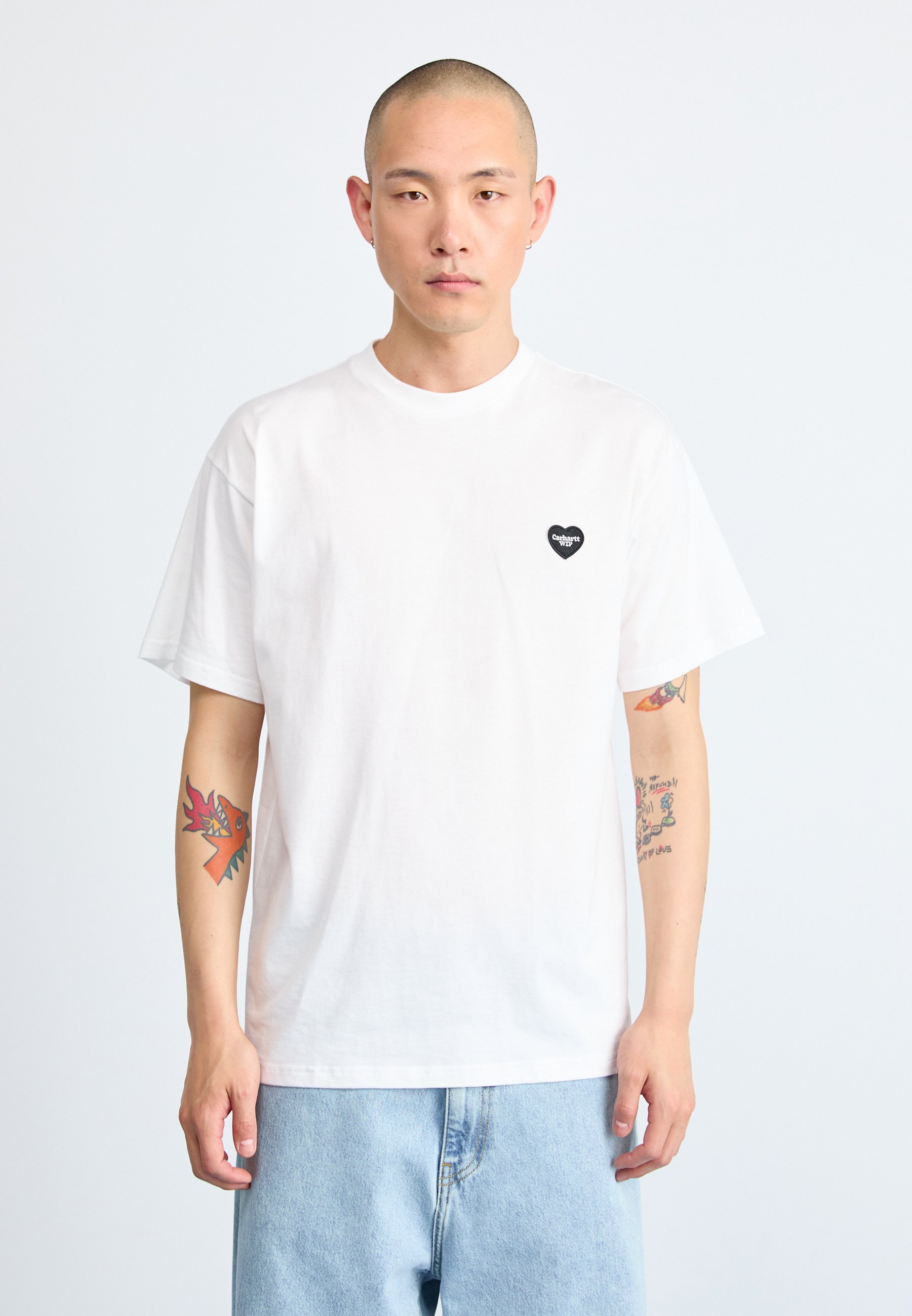 Carhartt WIP HEART II HARTT - Print T-shirt - white - Zalando.co.uk